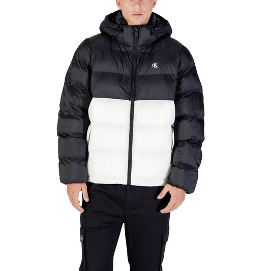 Calvin Klein Jeans Cream Polyamide Coat Calvin Klein Jeans