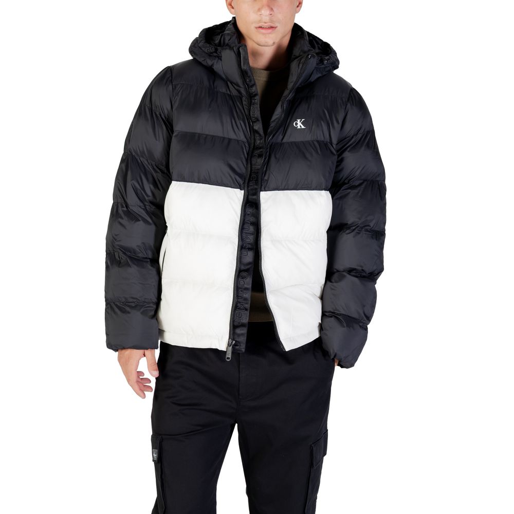 Calvin Klein Jeans Cream Polyamide Coat Calvin Klein Jeans
