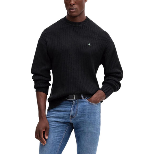 Calvin Klein Jeans Black Cotton Sweatshirt Calvin Klein Jeans