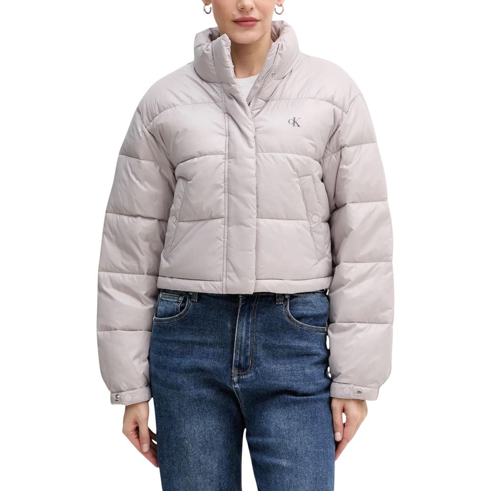 Calvin Klein Jeans Purple Polyamide Jackets And Coat Calvin Klein Jeans