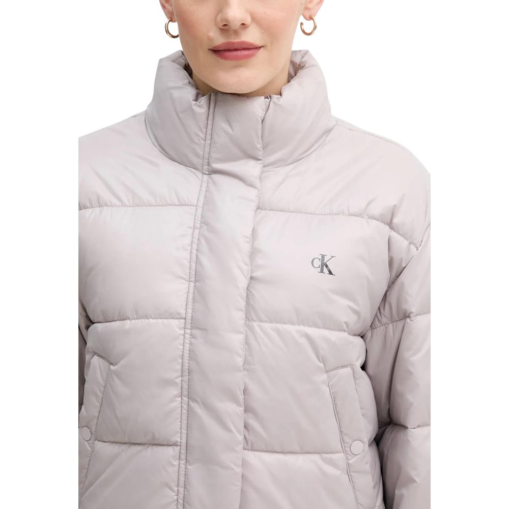 Calvin Klein Jeans Purple Polyamide Jackets And Coat Calvin Klein Jeans