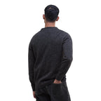 Barbour Black Wool Sweatshirt Barbour