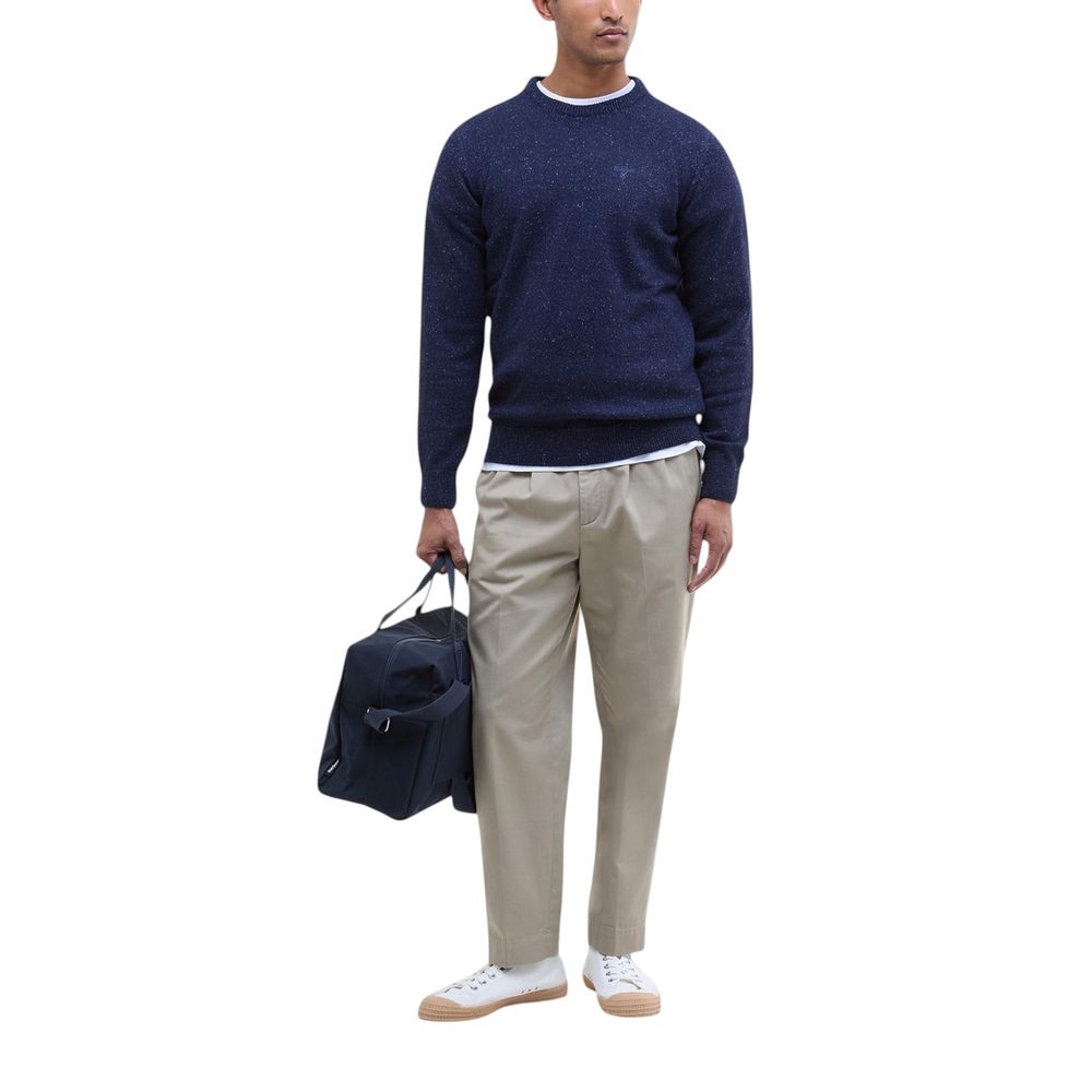 Barbour Blue Wool Sweatshirt Barbour