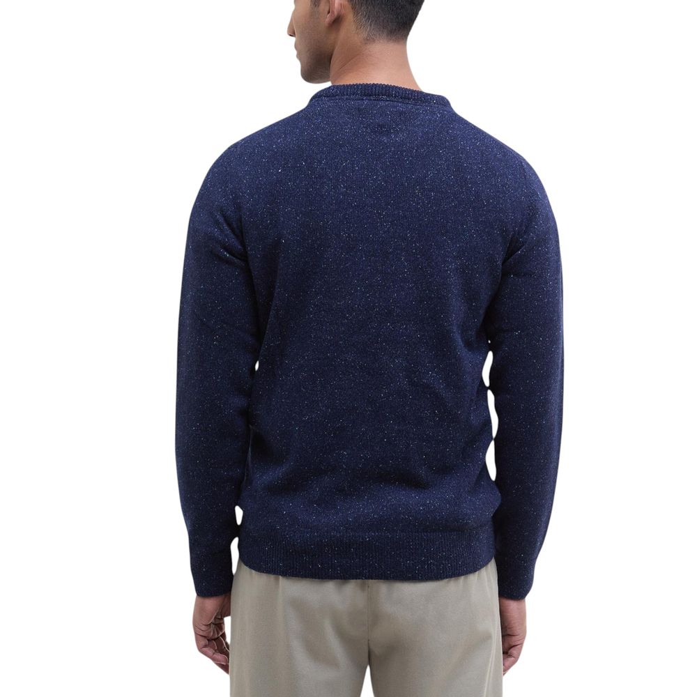 Barbour Blue Wool Sweatshirt Barbour