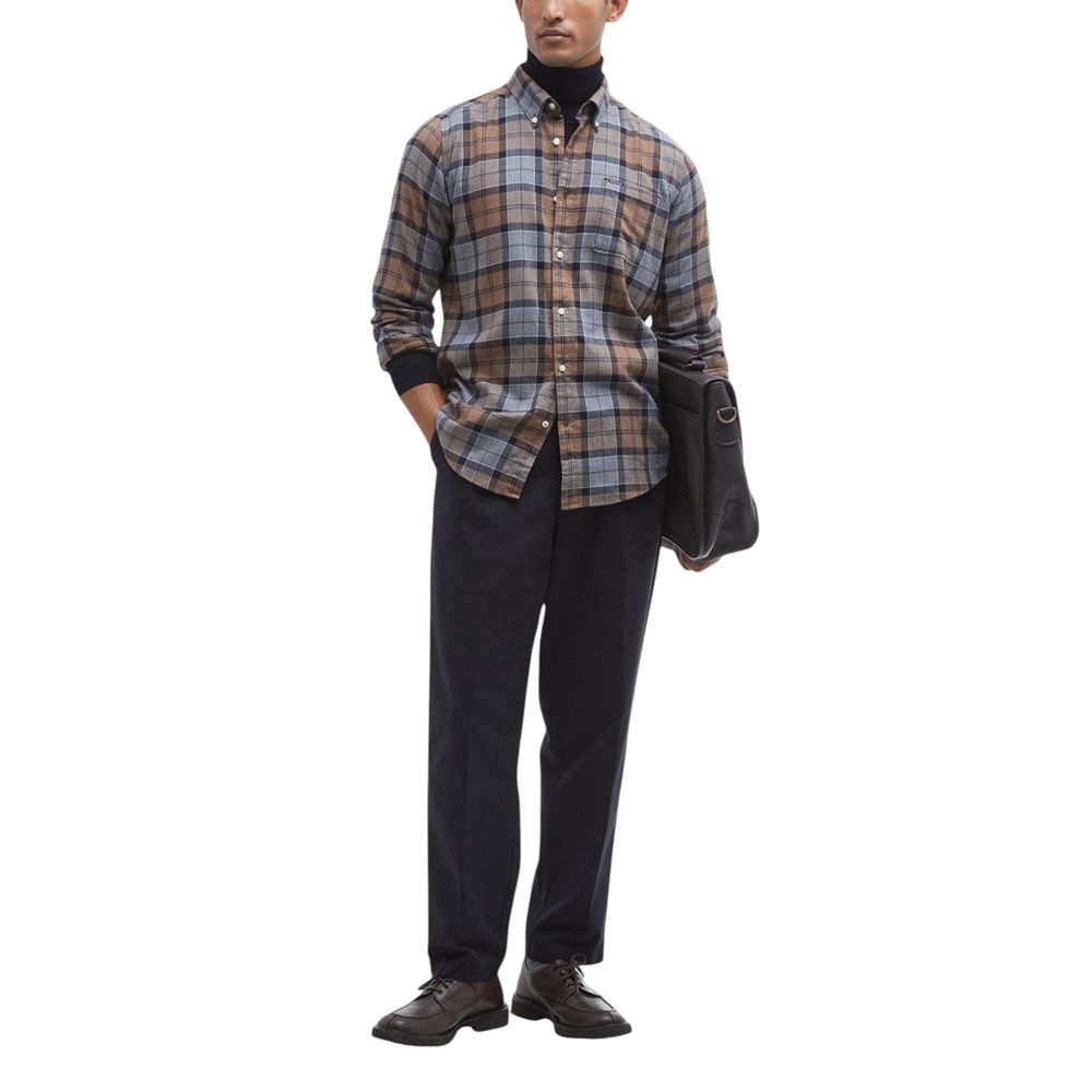 Barbour Beige Cotton Pattern Shirt Barbour