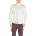 Gianni Lupo Cream Marabou Sweatshirt with soft fabric and relaxed fit, featuring a cozy marabou feather design.