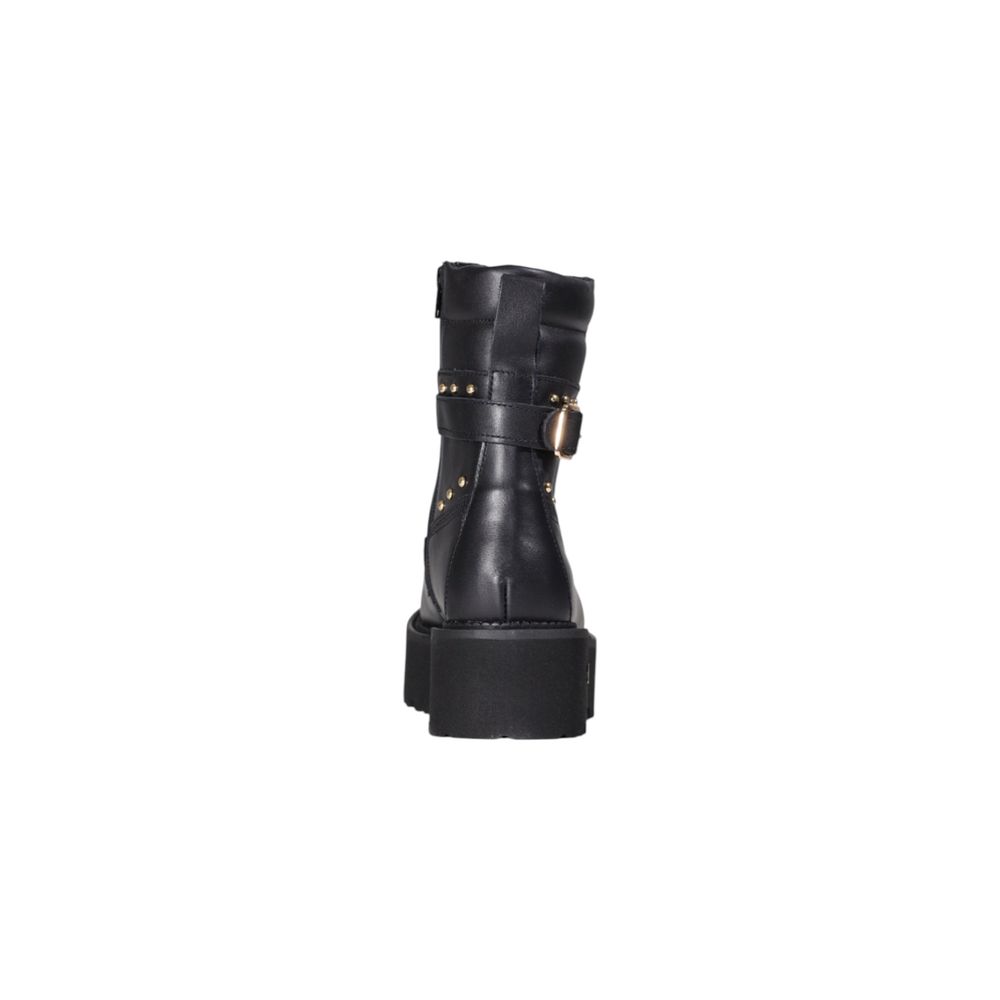 Cult Black Leather Lace-Up Boots Cult