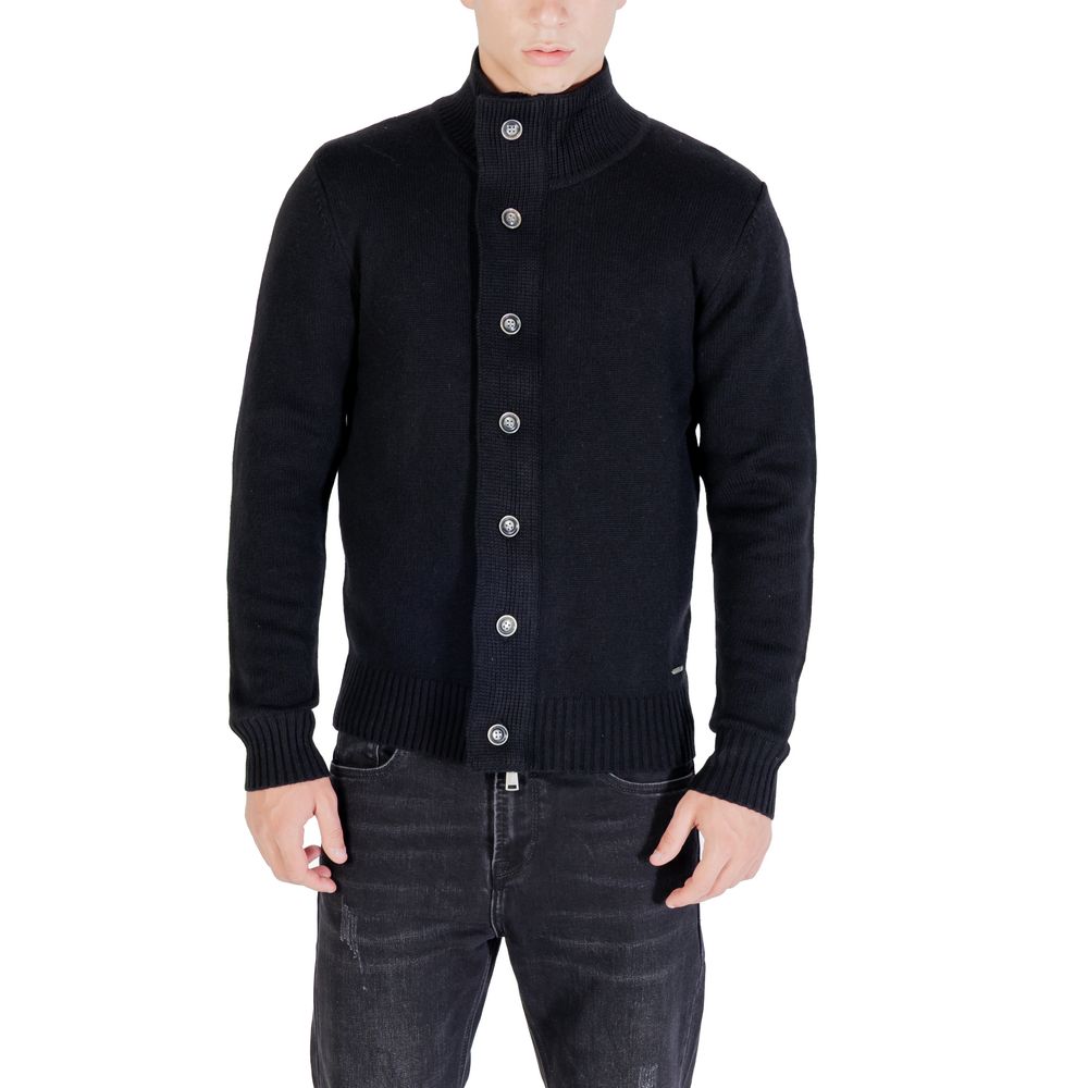 Gianni Lupo Black Marabou Sweatshirt Gianni Lupo