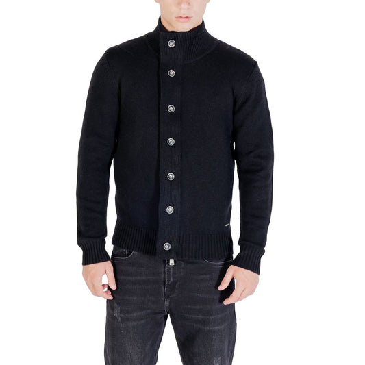 Gianni Lupo Black Marabou Sweatshirt Gianni Lupo