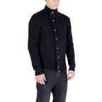 Black Gianni Lupo Marabou sweatshirt with a soft, plush collar and relaxed fit, ideal for casual wear.