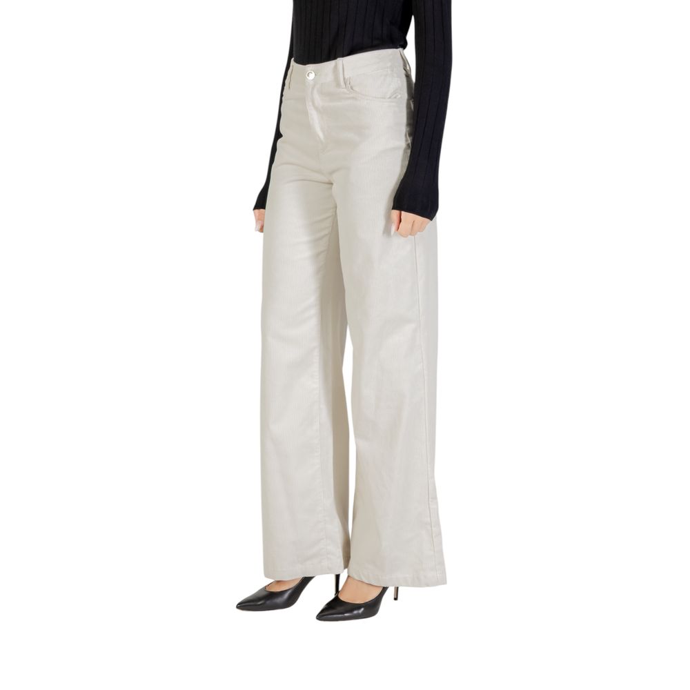 Liu Jo Beige Cotton Casual Pants Liu Jo