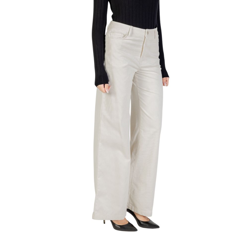 Liu Jo Beige Cotton Casual Pants Liu Jo