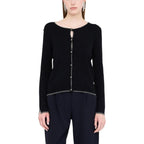Liu Jo Black Textile Cardigan Liu Jo