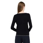 Liu Jo Black Textile Cardigan Liu Jo