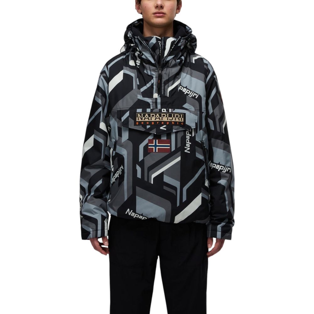 Napapijri Bicolor Recycled Polyester Shell Jacket Napapijri