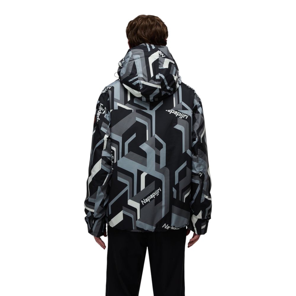 Napapijri Bicolor Recycled Polyester Shell Jacket Napapijri