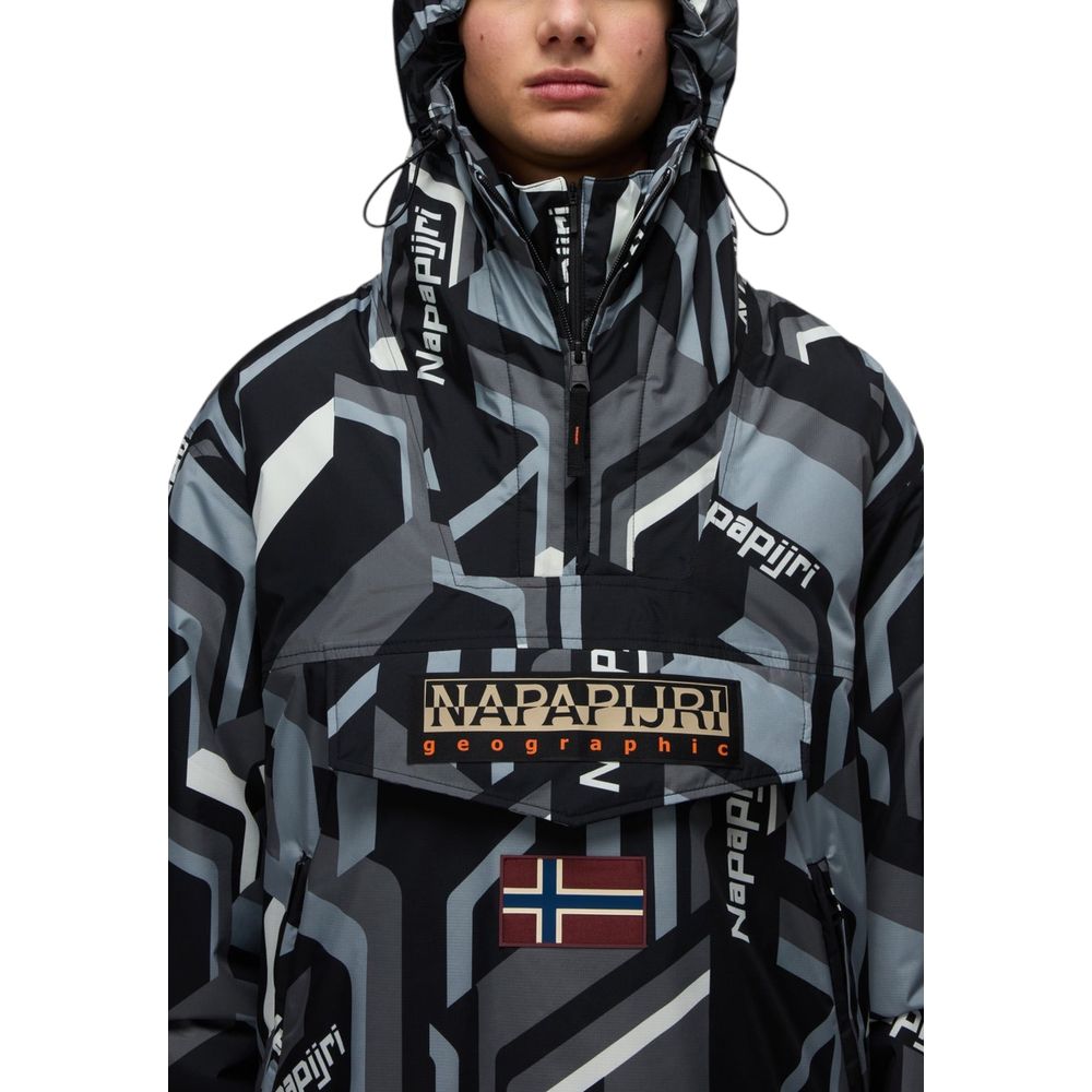 Napapijri Bicolor Recycled Polyester Shell Jacket Napapijri