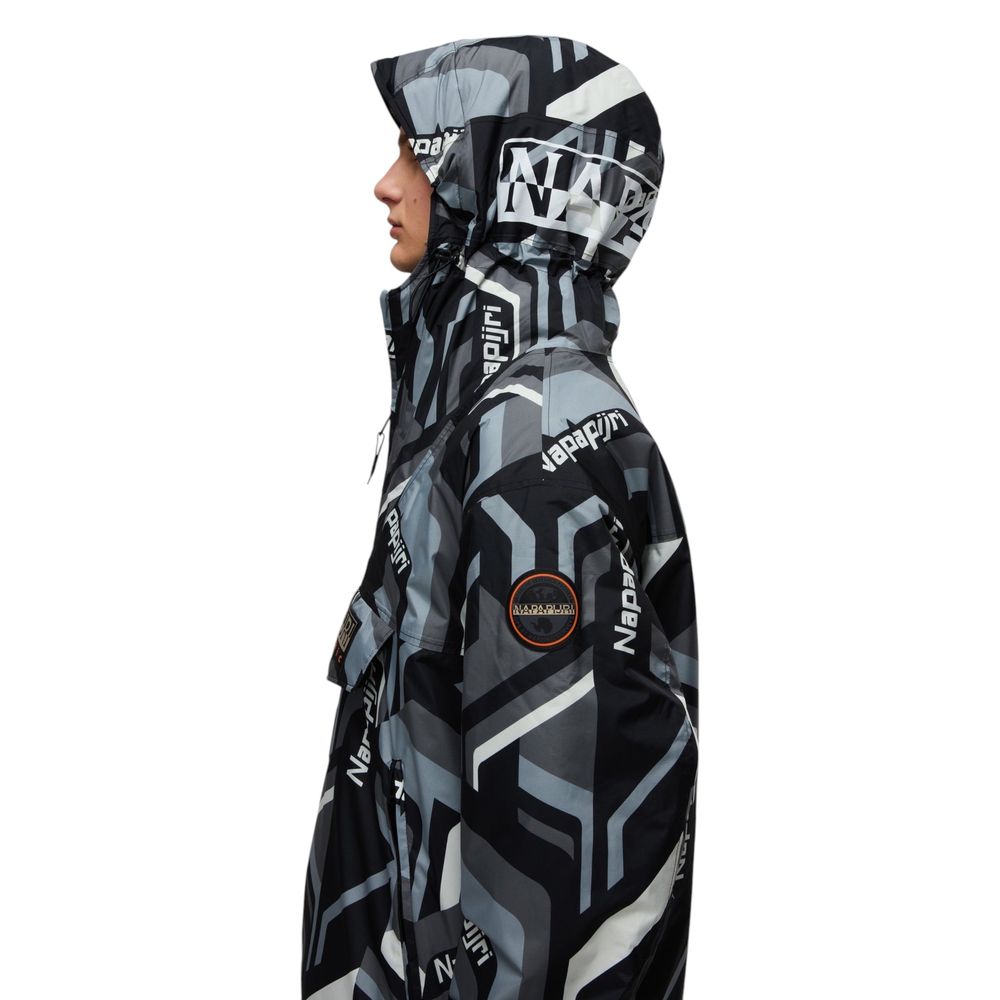 Napapijri Bicolor Recycled Polyester Shell Jacket Napapijri
