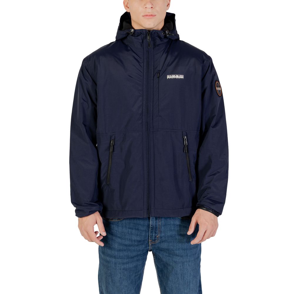 Napapijri Blue Polyamide Shell Jacket Napapijri