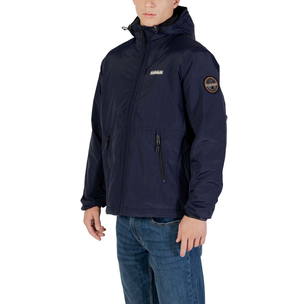 Napapijri Blue Polyamide Shell Jacket Napapijri