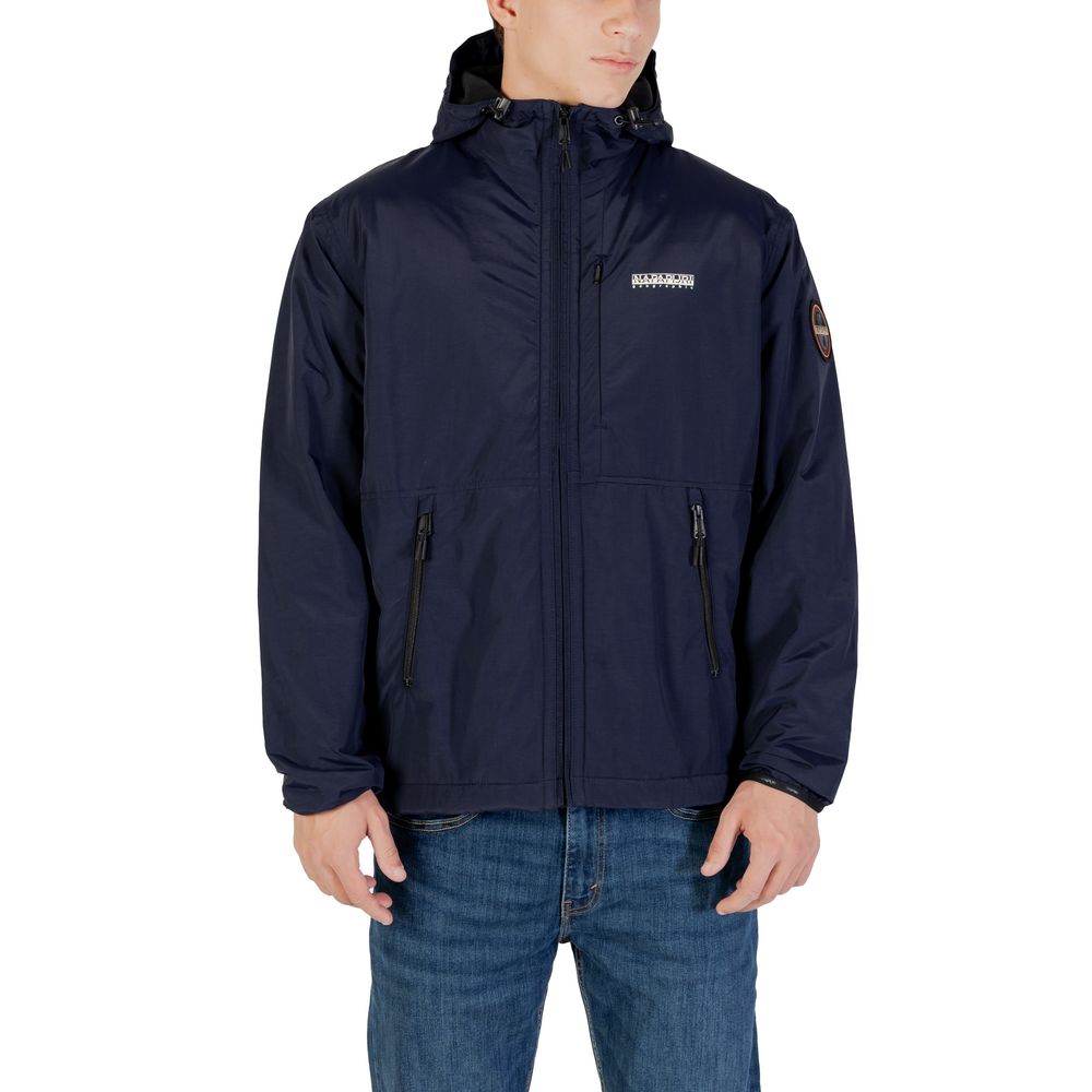 Napapijri Blue Polyamide Shell Jacket Napapijri