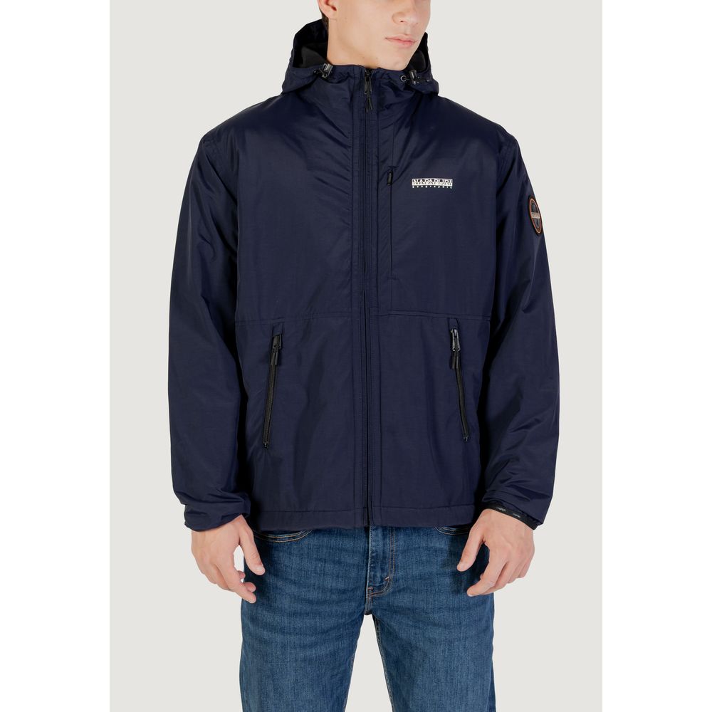 Napapijri Blue Polyamide Shell Jacket Napapijri