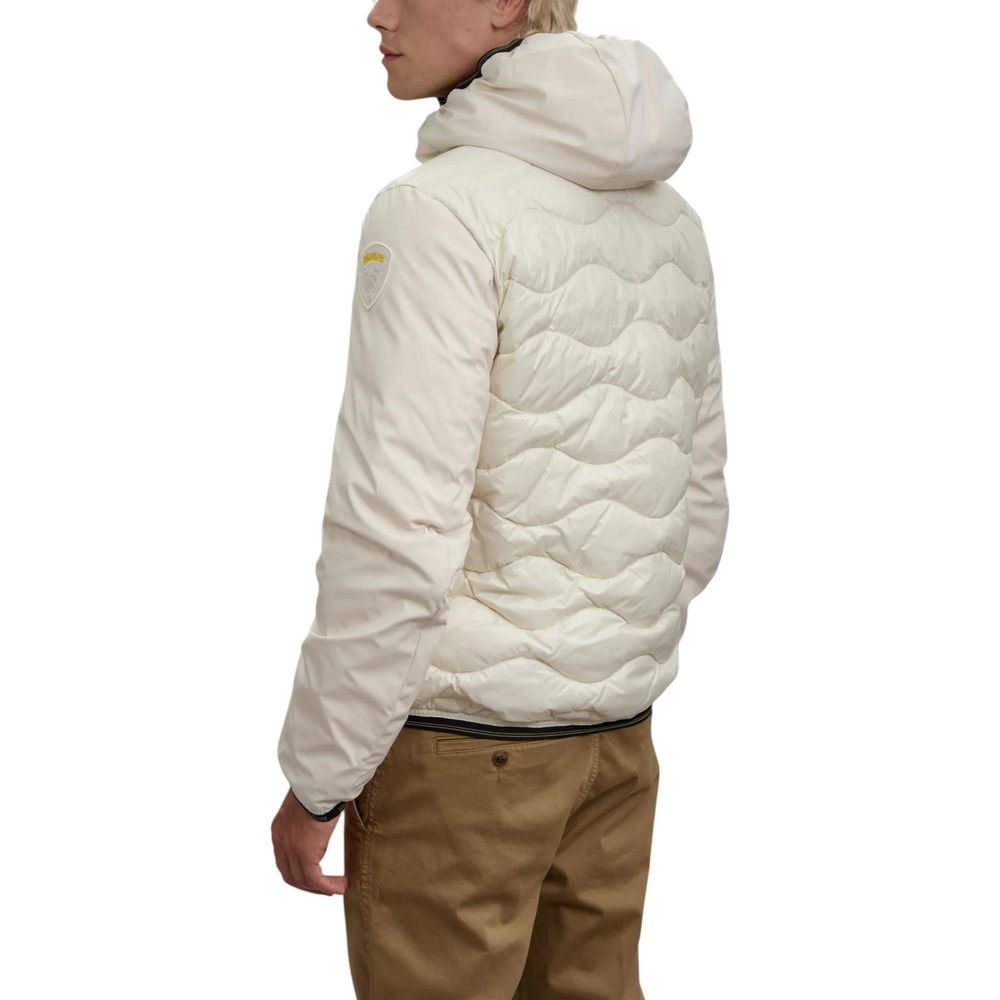 Blauer White Polyamide Shell Jacket Blauer