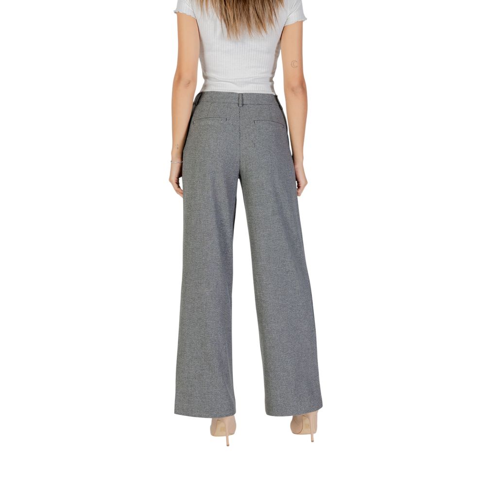 Only Gray Recycled Polyester Casual Pants Only