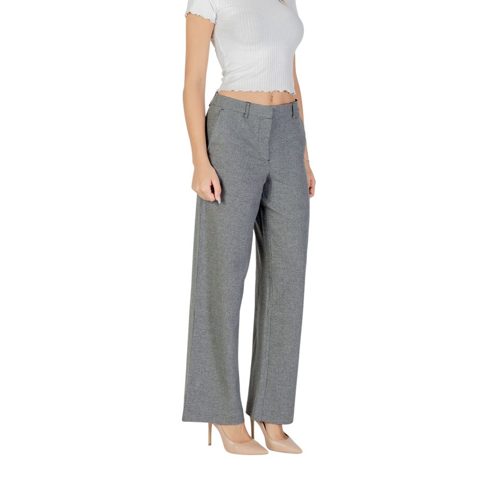 Only Gray Recycled Polyester Casual Pants Only