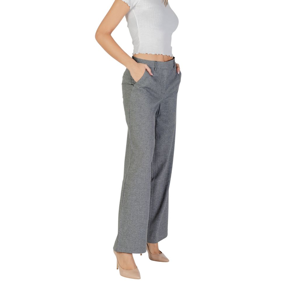 Only Gray Recycled Polyester Casual Pants Only