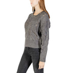 Liu Jo Gray Marabou Sweatshirt Liu Jo
