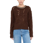 Liu Jo Brown Marabou Sweatshirt Liu Jo