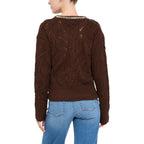 Liu Jo Brown Marabou Sweatshirt Liu Jo