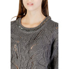 Liu Jo Gray Marabou Sweatshirt Liu Jo
