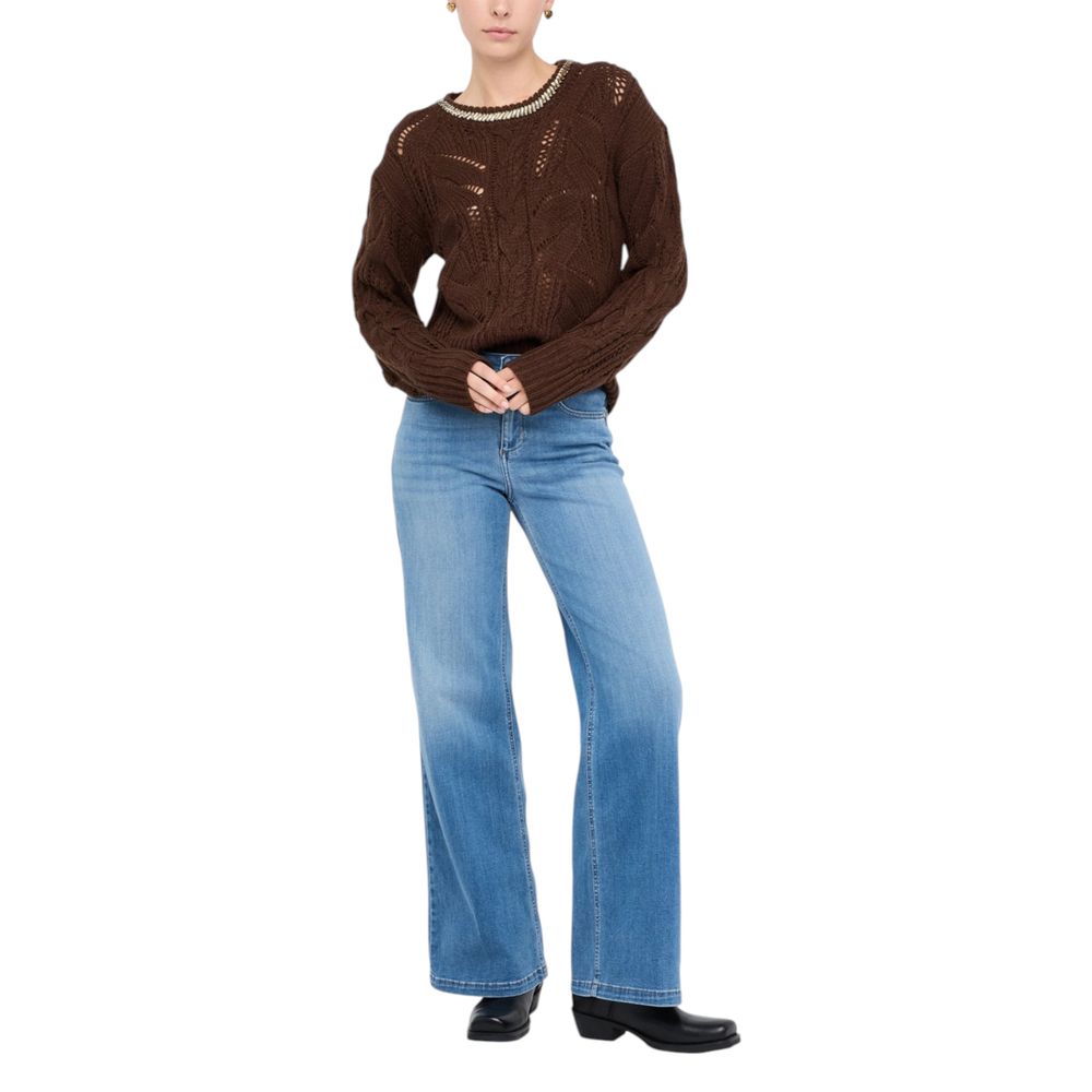 Liu Jo Brown Marabou Sweatshirt Liu Jo