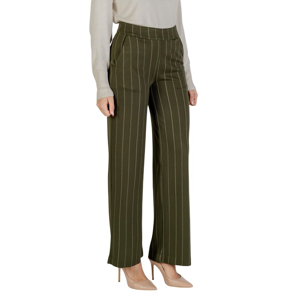 ICHI Bicolor Viscose Casual Pants ICHI