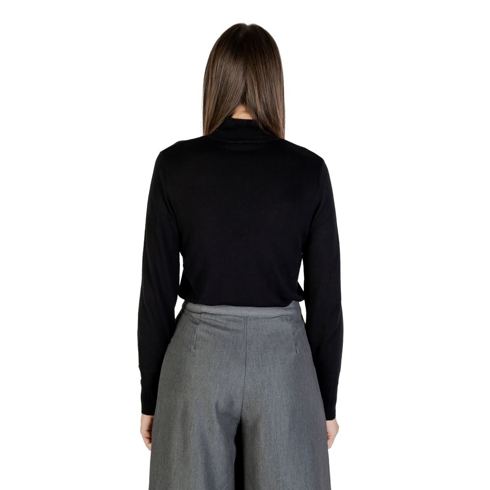 ICHI Black Viscose Turtleneck ICHI