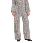 ICHI Brown Polyester Casual Pants ICHI