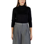 ICHI Black Viscose Turtleneck ICHI