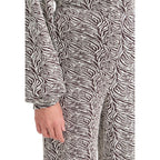 ICHI Brown Polyester Casual Pants ICHI