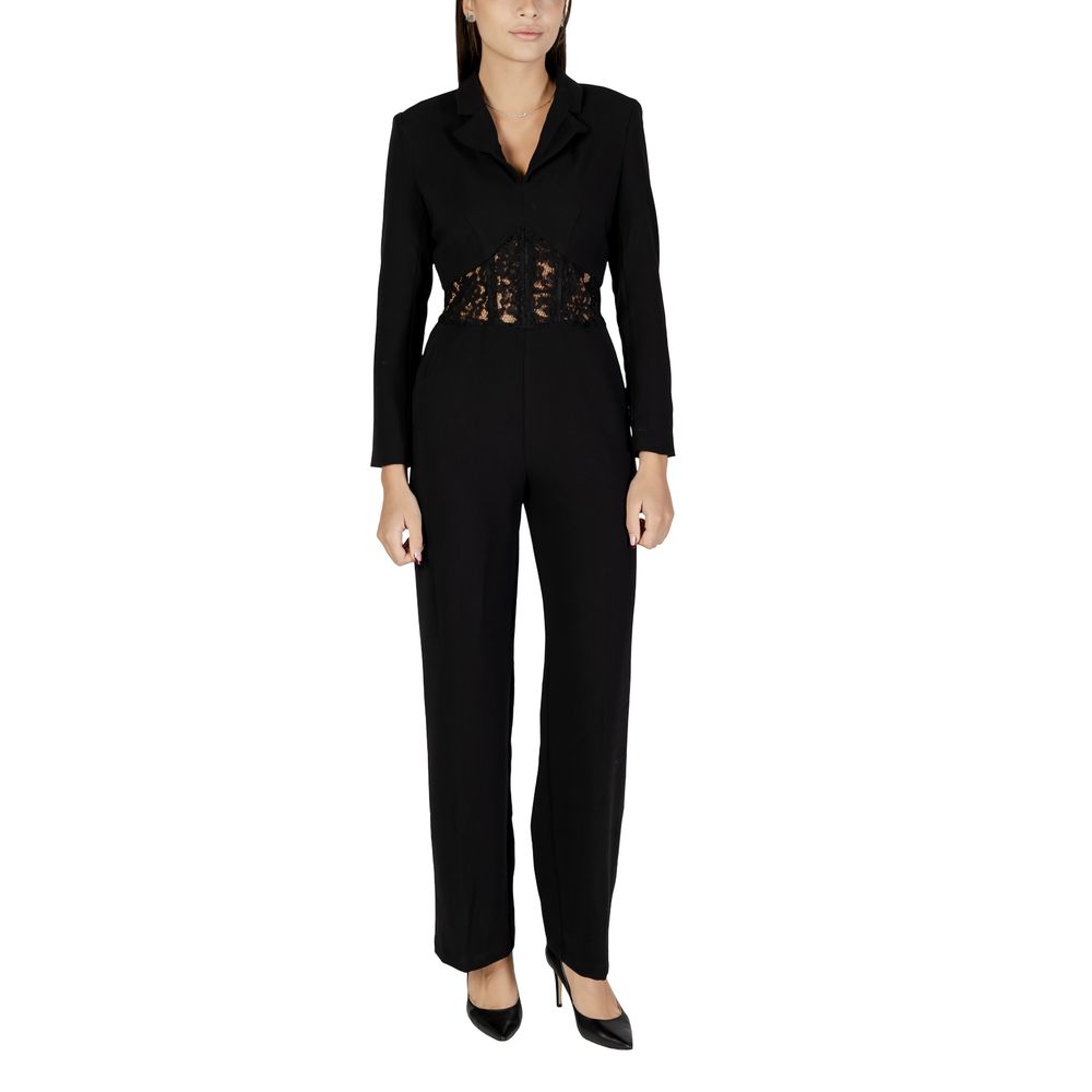 Morgan De Toi Black Polyester Rompers Morgan De Toi