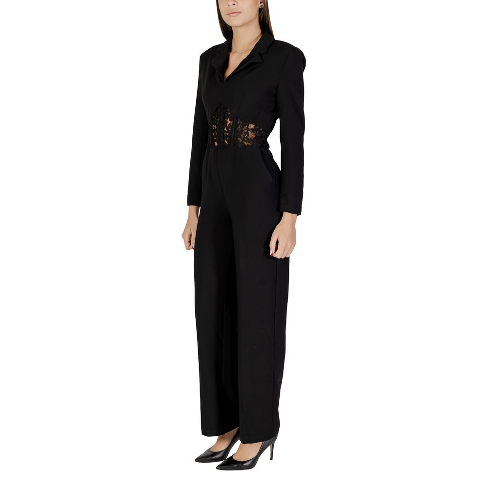Morgan De Toi Black Polyester Rompers Morgan De Toi
