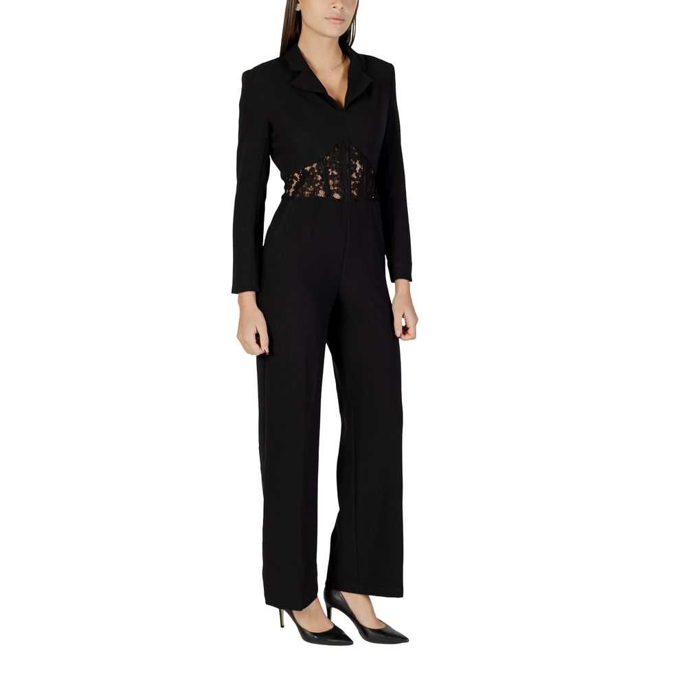 Morgan De Toi Black Polyester Rompers Morgan De Toi