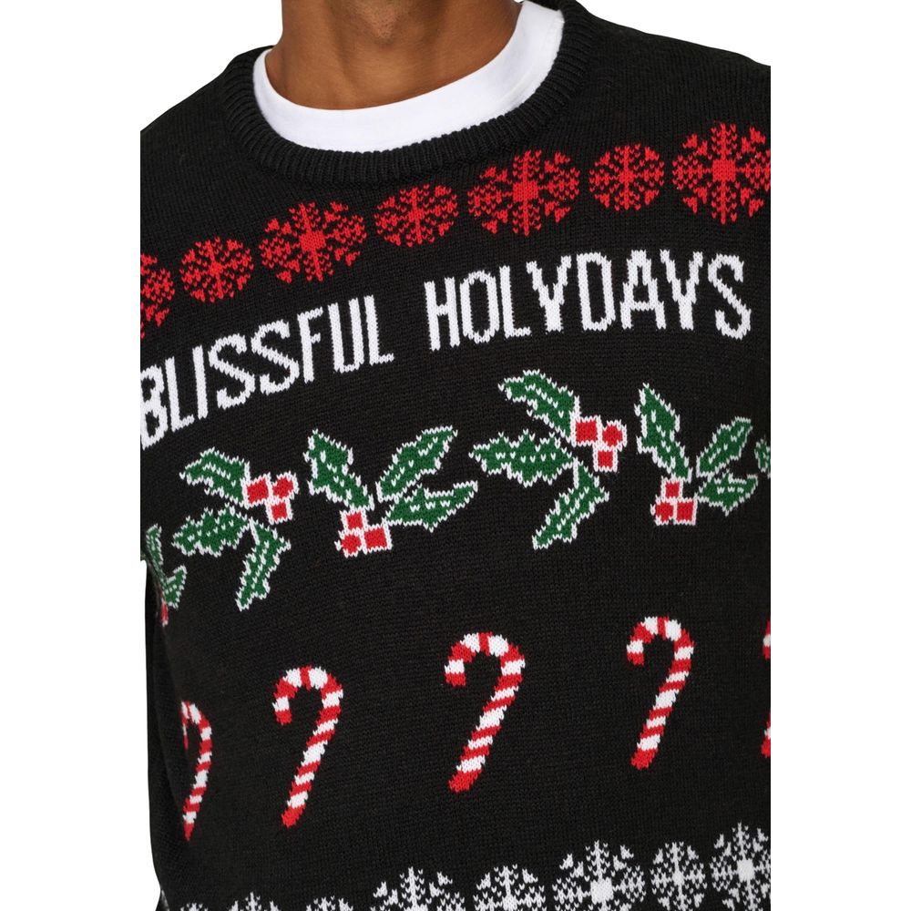 Only & Sons Black Marabou Sweatshirt Only & Sons