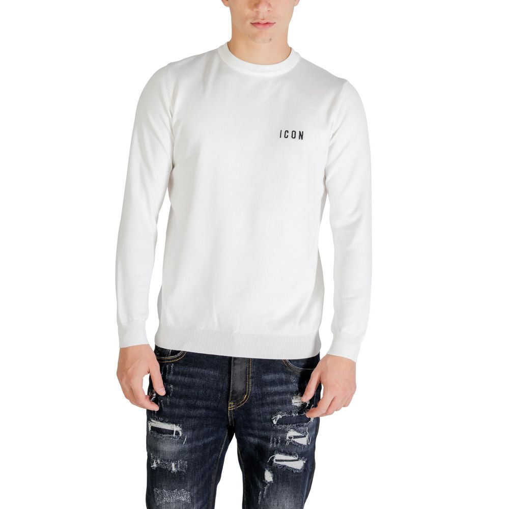 Icon White Viscose Sweatshirt Icon