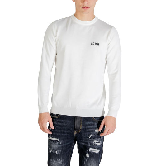 Icon White Viscose Sweatshirt Icon