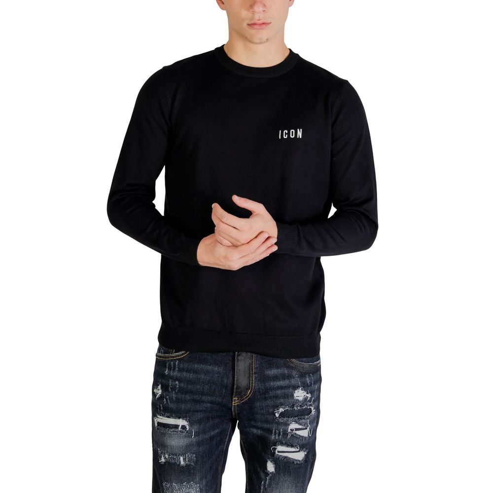 Icon Black Viscose Sweatshirt Icon