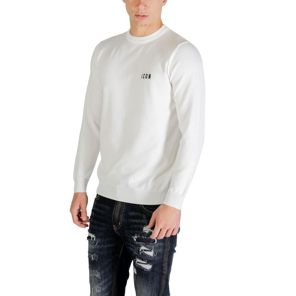 Icon White Viscose Sweatshirt Icon