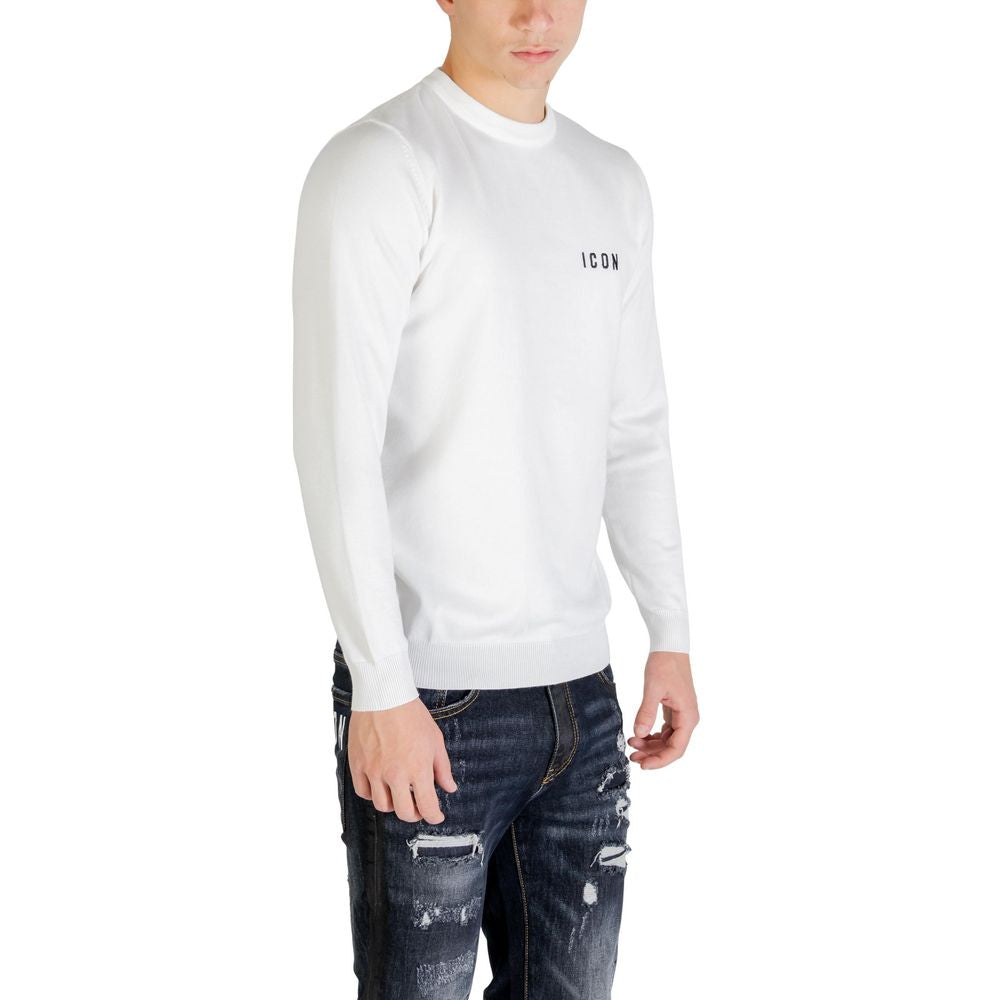 Icon White Viscose Sweatshirt Icon