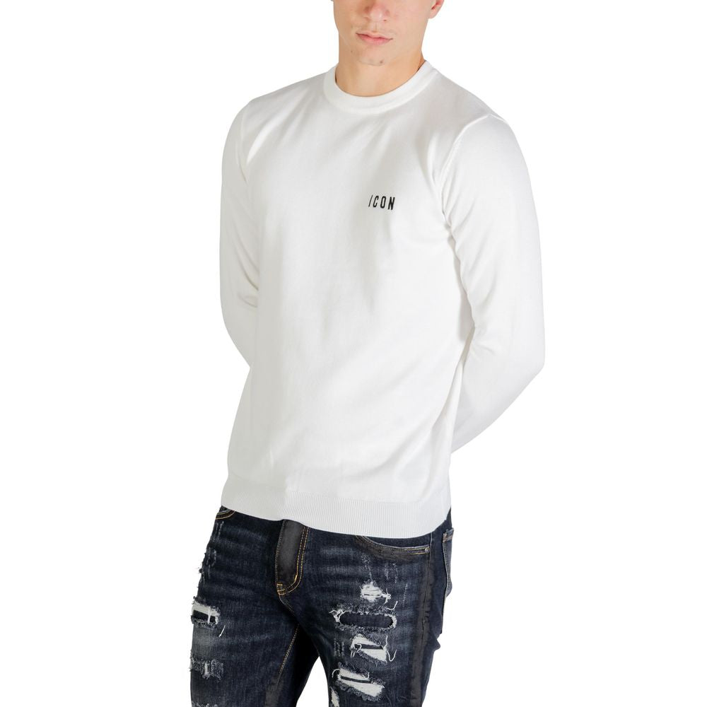 Icon White Viscose Sweatshirt Icon